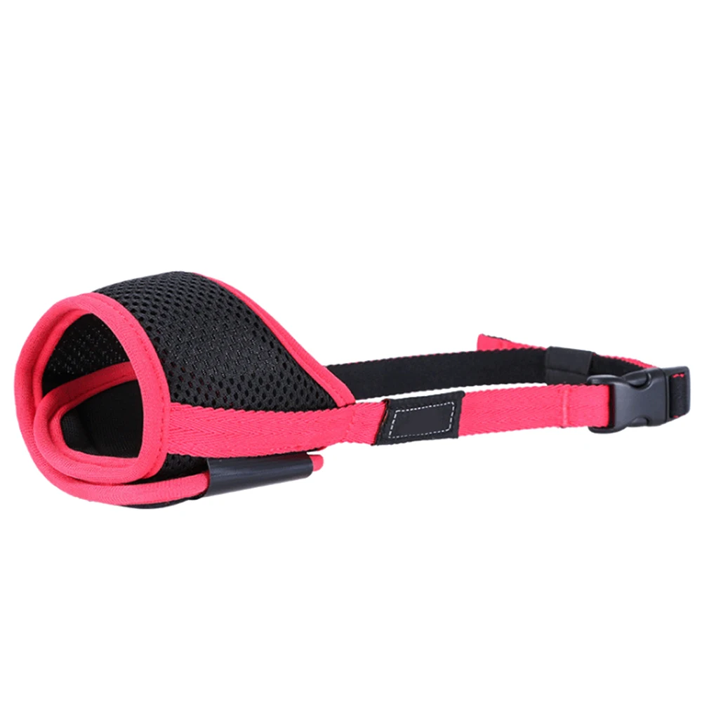 Pink Pet Регулируемый с воздухопроницаемой сеткой, с изображением собаки рот мордочка анти намордник против лая, укусов Жевательная намордник для собак - Цвет: Pink