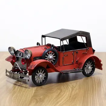 

Retro nostalgic metal crafts Tin classic car model Desktop iron ornaments Creative home decoration p3