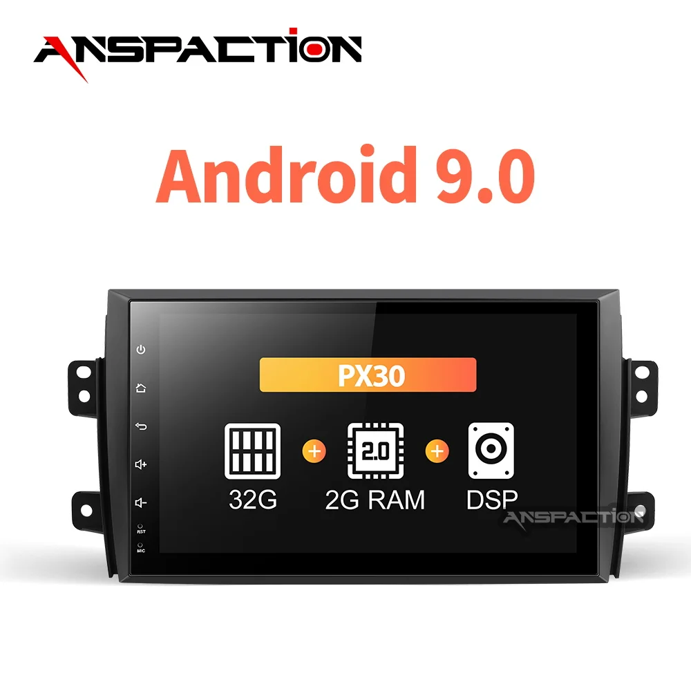 PX30 для Suzuki SX4 2006-2013 четырехъядерный 9 &quot1024*600 Bluetooth 2din автомобильный DVD радио плеер