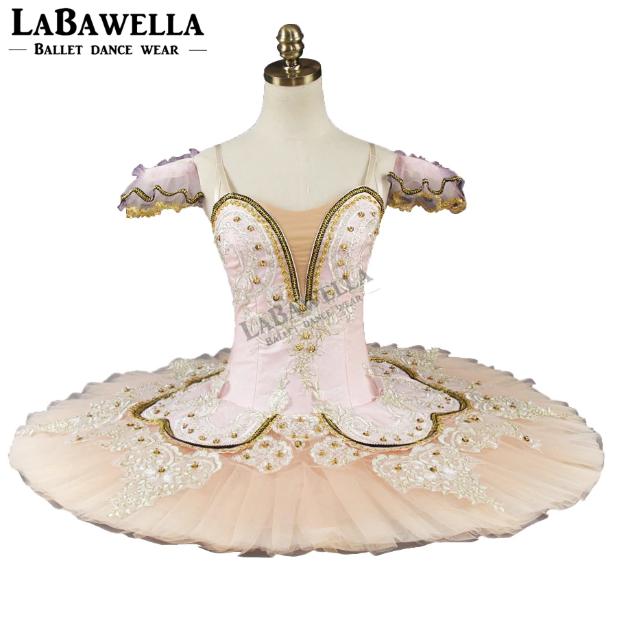 Professional Adult Sleeping Beauty Beige Professional Ballet Tutu Girls Classical Ballet Tutu Nutcracker Bt9044c - Ballet -