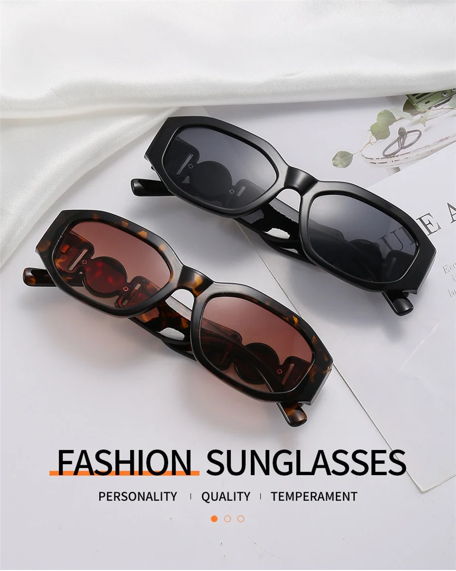 Retro Square Sunglasses For Women Vintage Small Frame Fashion Luxury Designer Sun Glasses UV400 Eyewear Trending Products square sunglasses women