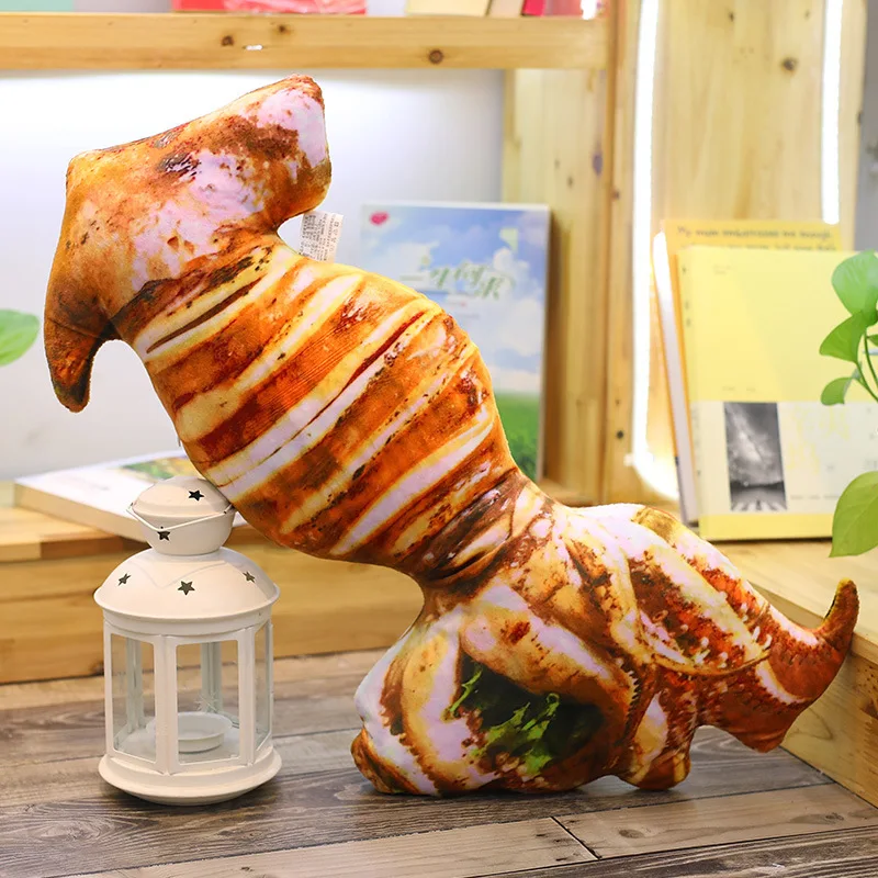 Douyin Игрушечная модель жареная курица жареная креветка на гриле плюшевый кальмар Подушка креативная забавная диванная подушка