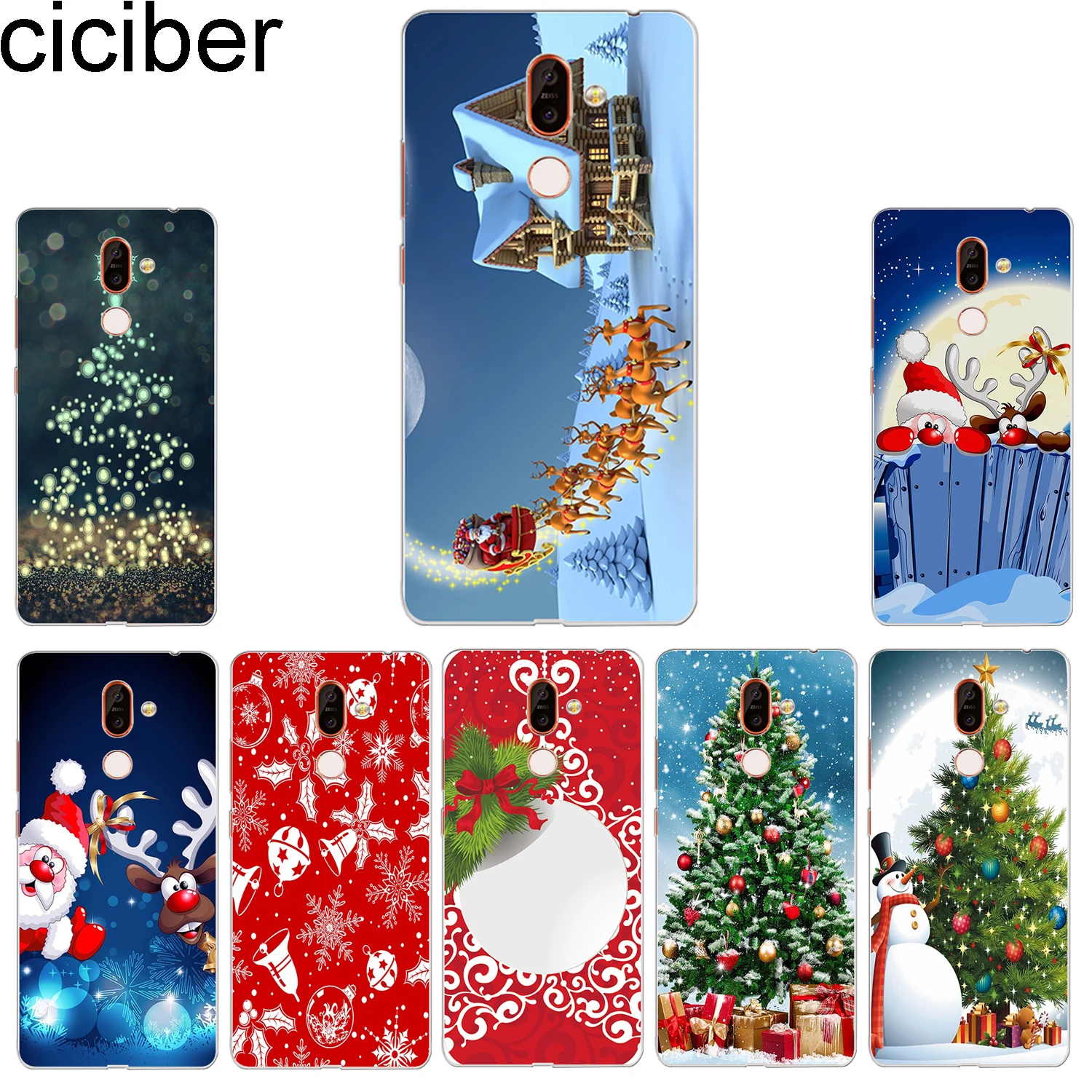 Ciciber Веселый Чехол для телефона с рождественским рисунком Nokia 9 PureView на возраст 1 2 3