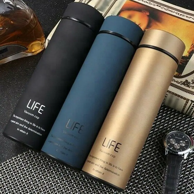 3 Color 500ml Travel Mug Tea Coffee Vacuum Bottle Thermos Water Cup Insulated Flask 1