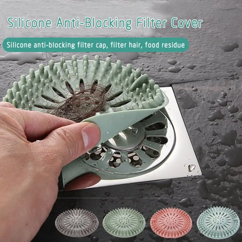 Cubierta de filtro antibloqueo de silicona para alcantarillado, filtro de fregadero, cubiertas de drenaje de baño y cocina, 1 unidad