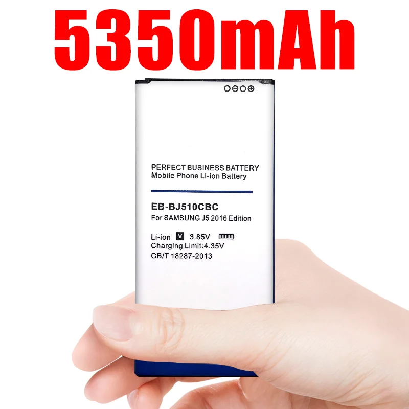 5350 мА/ч, EB-BJ510CBC литий-ионный аккумулятор телефона Батарея для samsung Galaxy J5 Edition Замена J510 J510FN J510F J510G J510Y