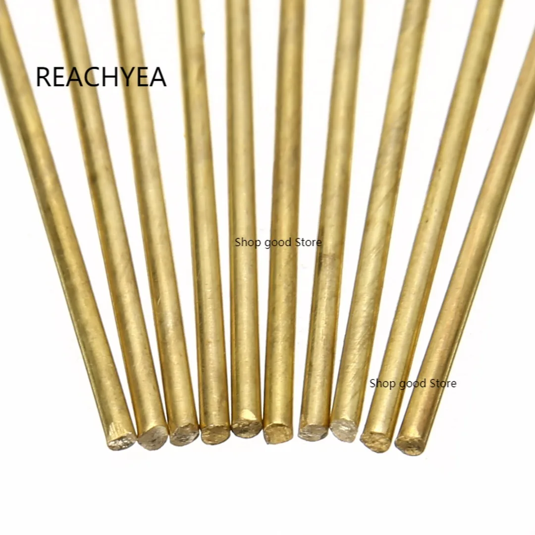 10pcs Brass Welding Rods Wires Sticks  1.6mm Diameter 250mm Length For Brazin… 