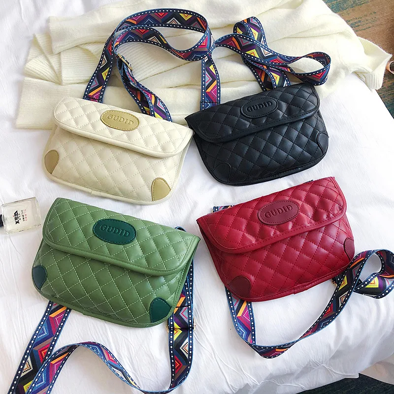 

Waist Bags 2019 New Style Versitile Fashion Rhombus Spiraea Wallet Broadband Shoulder Chest Pack