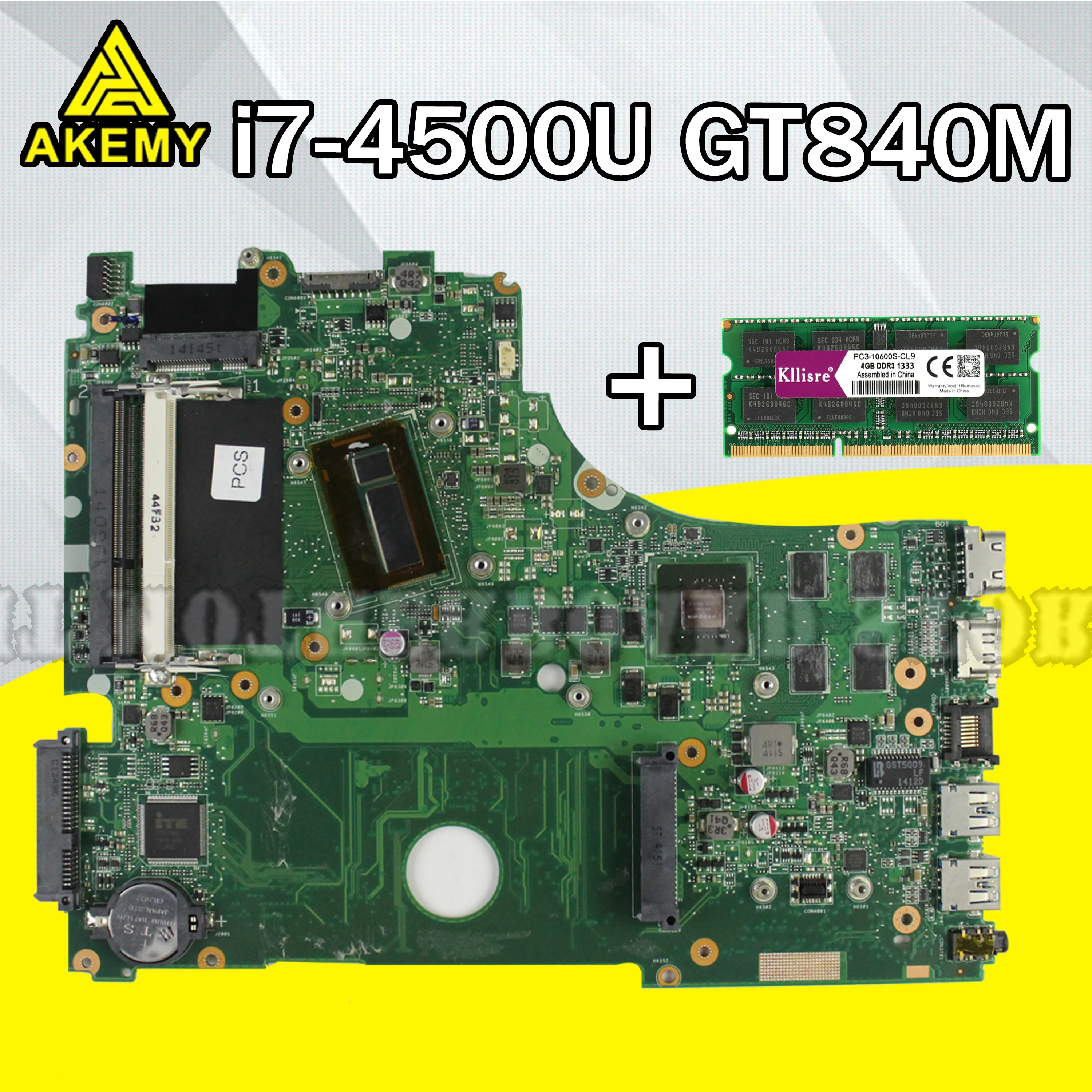  For ASUS A750J K750J K750JB X750JB X750JN laptop Motherboard Mainboard test 100% OK i7-4500 GT840M/