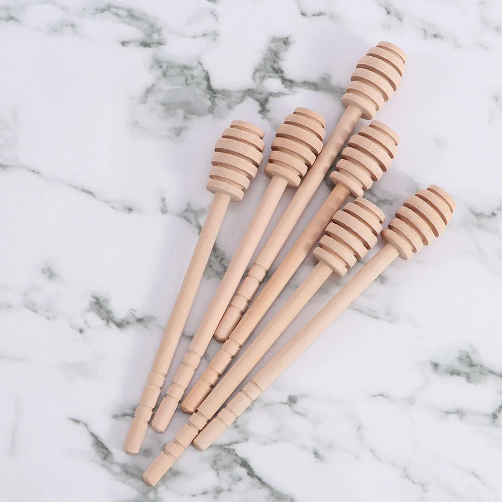 6 шт. длинная ручка трость для смешивания меда экстрактор банка принадлежности