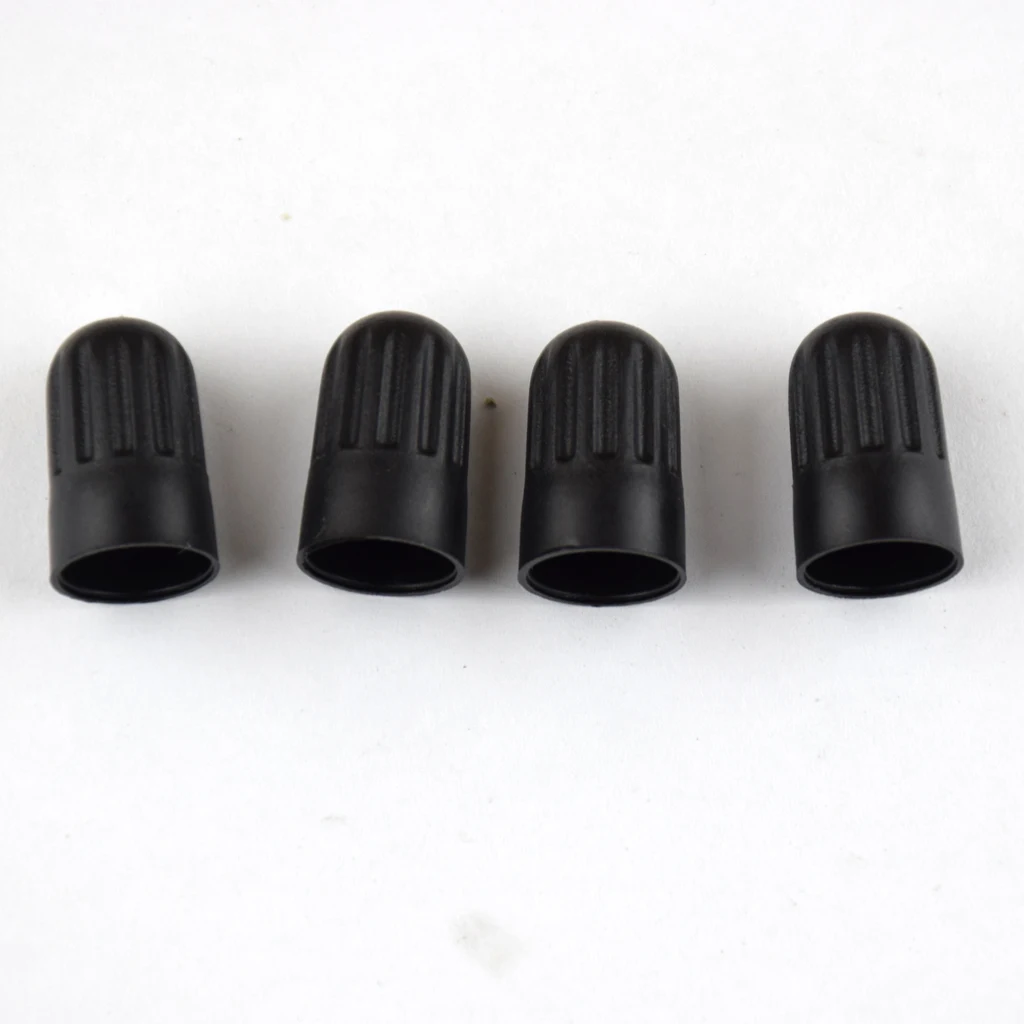 4 Pieces Long  Protection Cap Cover For TR20008 TPMS Valve Black