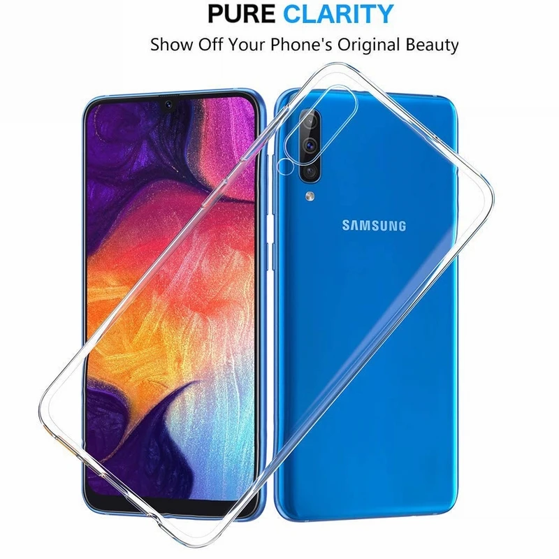 Высококачественный гибкий Мягкий Силиконовый ТПУ чехол для Samsung Galaxy A80 A10 A30 A50 A9 2018