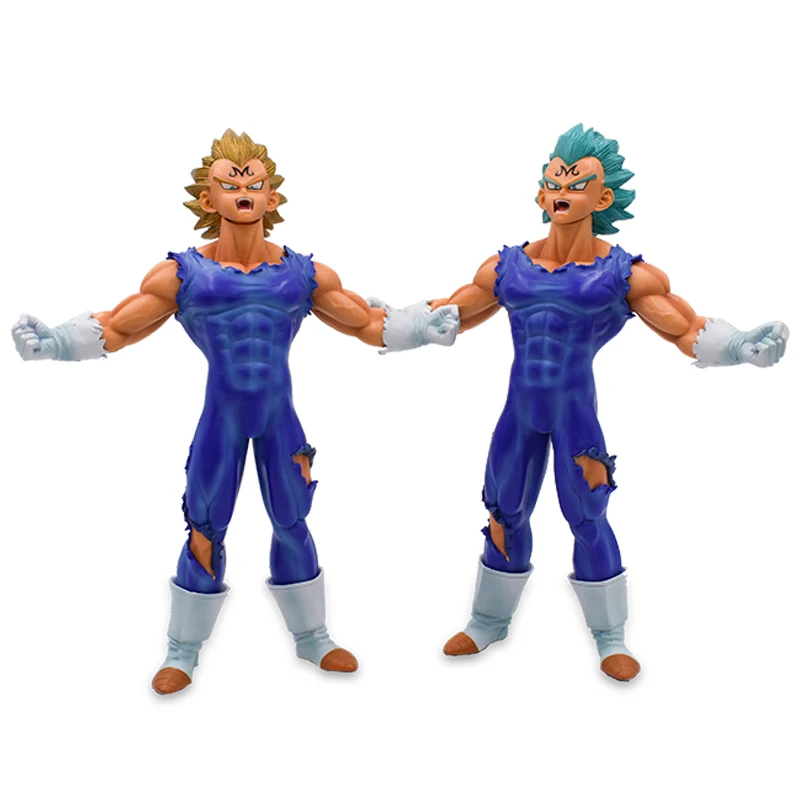 Dragon Ball Z Супер Saiyan ПВХ фигурка Вегета игрушки демонизация зеленые и желтые волосы Модель Коллекция подарок для детей