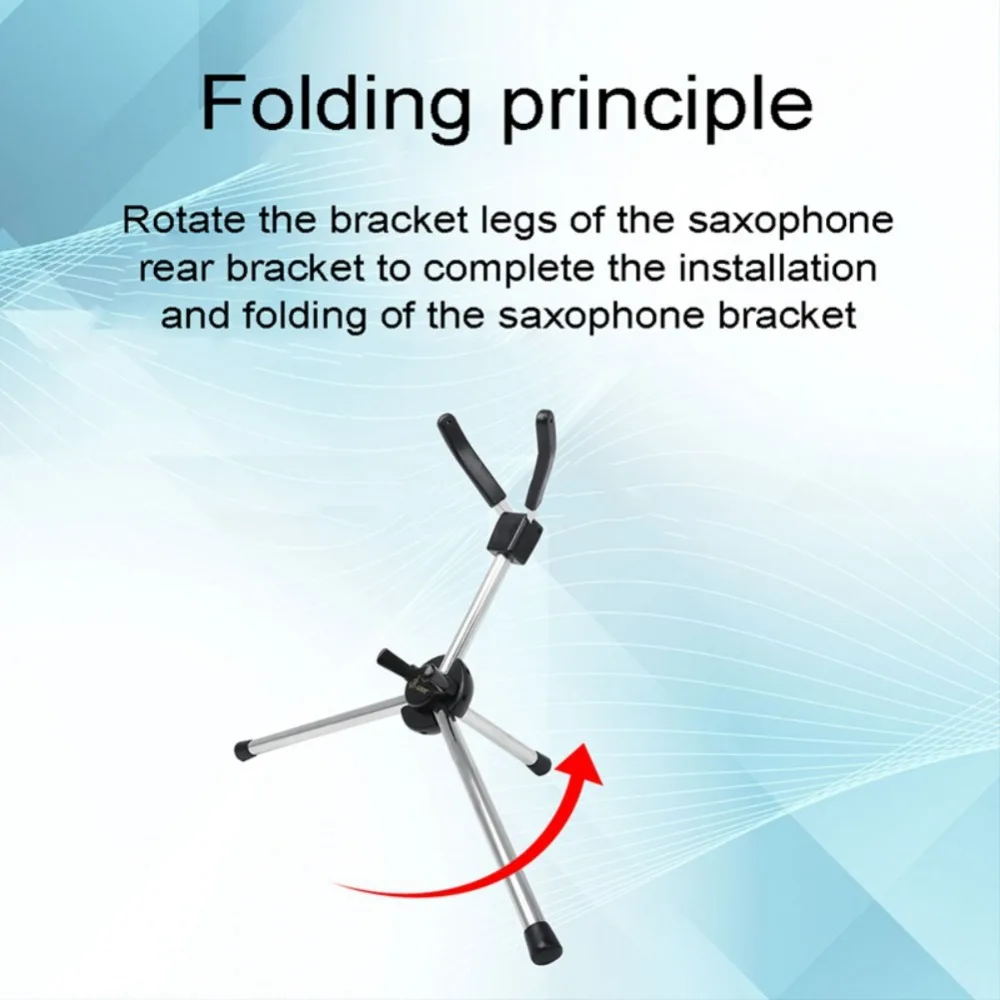 Горячий складной альт/Сопрано/тенор саксофон Стенд Портативный саксофон металлический треугольник основание напольная подставка держатель с сумкой для переноски