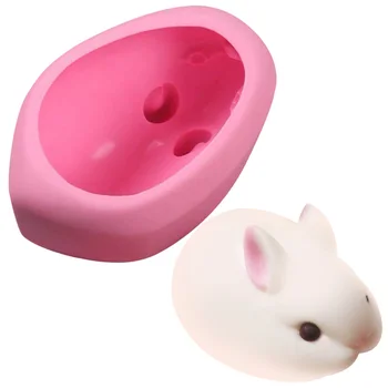 

Lace Mold, DIY Fondant Cake Mold Chocolate Candy Mold Kitchen Baking Utensils Big Shy Rabbit Sugar Molds, Silicone MAQUETER Pink