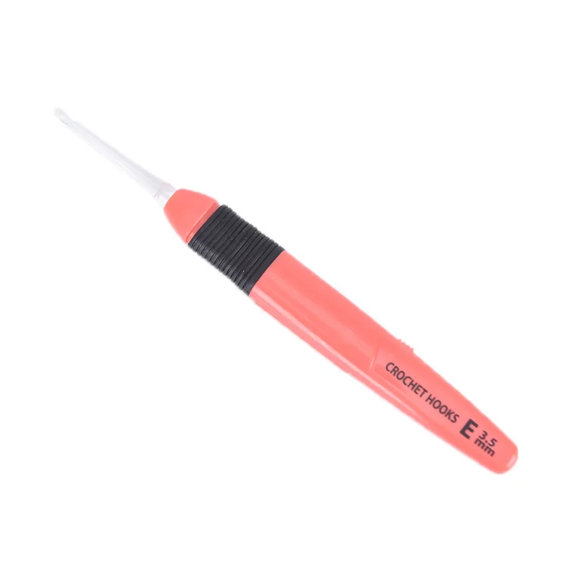 3.5mm 1 шт крючки для крючков в комплекте доступны Швейные иглы с светодиодный светильник на Вязание иглы ткань Швейные аксессуары 2,5 мм-6,5 мм 9 видов цветов - Цвет: 3.5mm