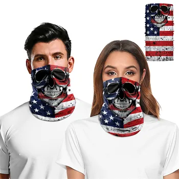 

Skull Face Mask Unisex Washable Dust Protective Mask Breathable Fashion Cloth Face Mask Fabric Outdoor Elastic Cycling Mask