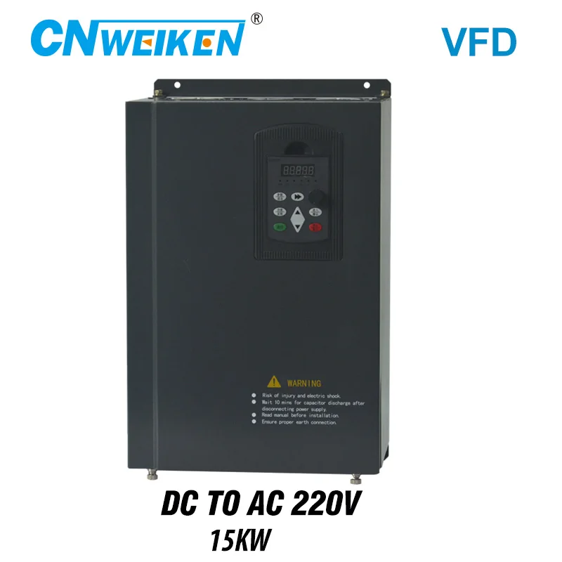 VFD 220V 15KW Солнечный фотоэлектрический инвертор регулятор мощности для
