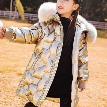 

2020 Girls' Winter Beautiful Windproof Rainproof Durable Dirt-resistant and Warm Thick Cotton Jacket