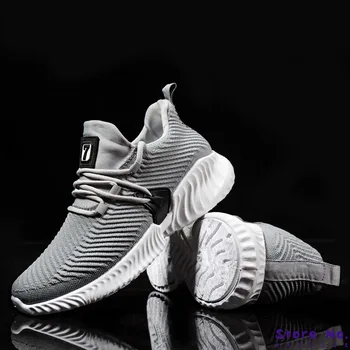 

2019 Adult Running Shoes Man High Quality Sneakers Men Lace Up Autumn Air Cushioning Sports Shoes Male Footwear Black White Gray