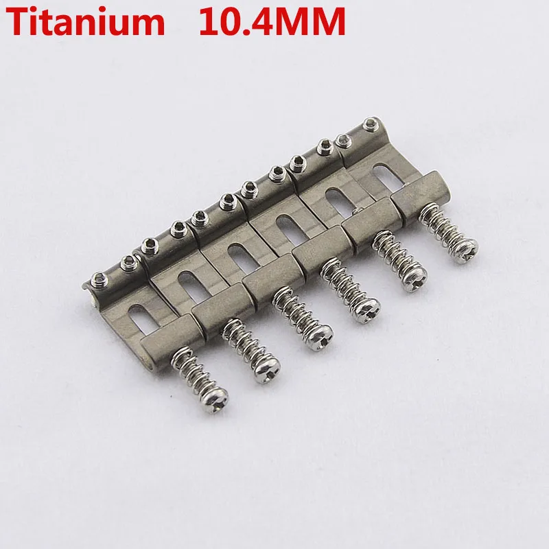 Made in Taiwan】1 Set ( 6 Pieces ) Titanium Electric Guitar Vintage Bridge  Saddle 10.4MM|bridge saddles|vintage bridgesaddle bridge - AliExpress