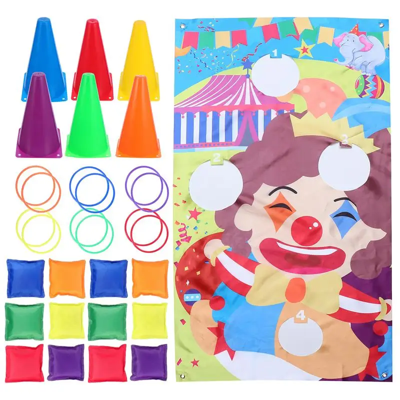

1 Set Ring Toss Game Creative Chic Educational Target Throw Game Cast Circle Tossing Game Throwing Ring Game Sport Toy for Girls