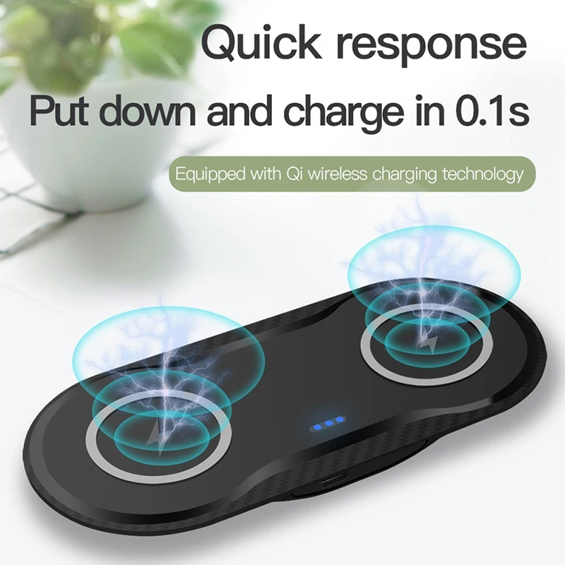 Carregador Sem Fio для Samsung Note 8 9 10 Plus Беспроводное зарядное устройство Chargeur для iPhone 11 Pro XS MAX XR 8 Plus 10W Dual Cargador