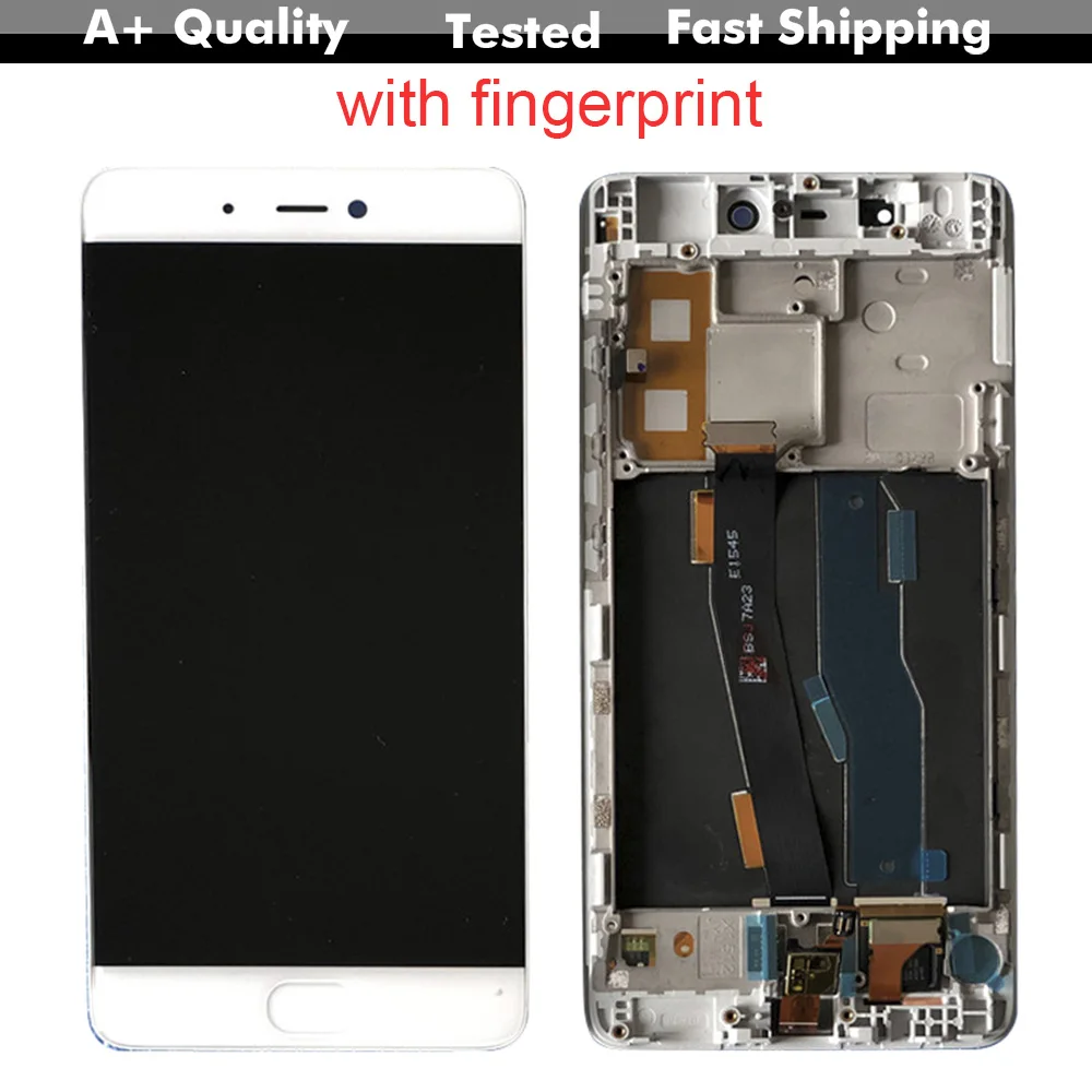 С рамкой отпечатков пальцев Lcd для Xiaomi 5S Mi5S Mi ЖК дисплей сенсорный экран панель