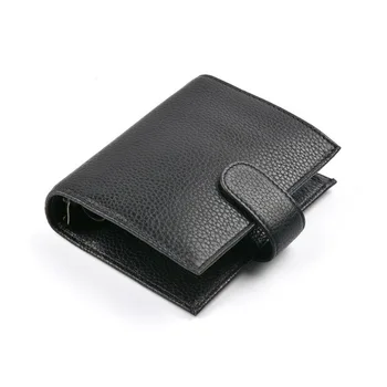 

Cool Lichee Pattern Fashion Genuine Leather Softcover Spiral A7 Diary Cover DIY Agenda Notebook Gift 2020 New