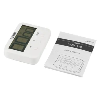 

LESHP Kitchen Timer Loud Countdown Timer with Magnetic Large Display Screen Clockwise Function Simple Operation Compact