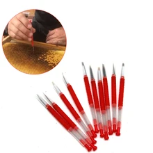 10 шт. BeeTools движение игла Рог насекомых вредителей сдвиг прочные иглы королева личинки червь Пчеловодство apculture пчелы Инструмент Поставщик