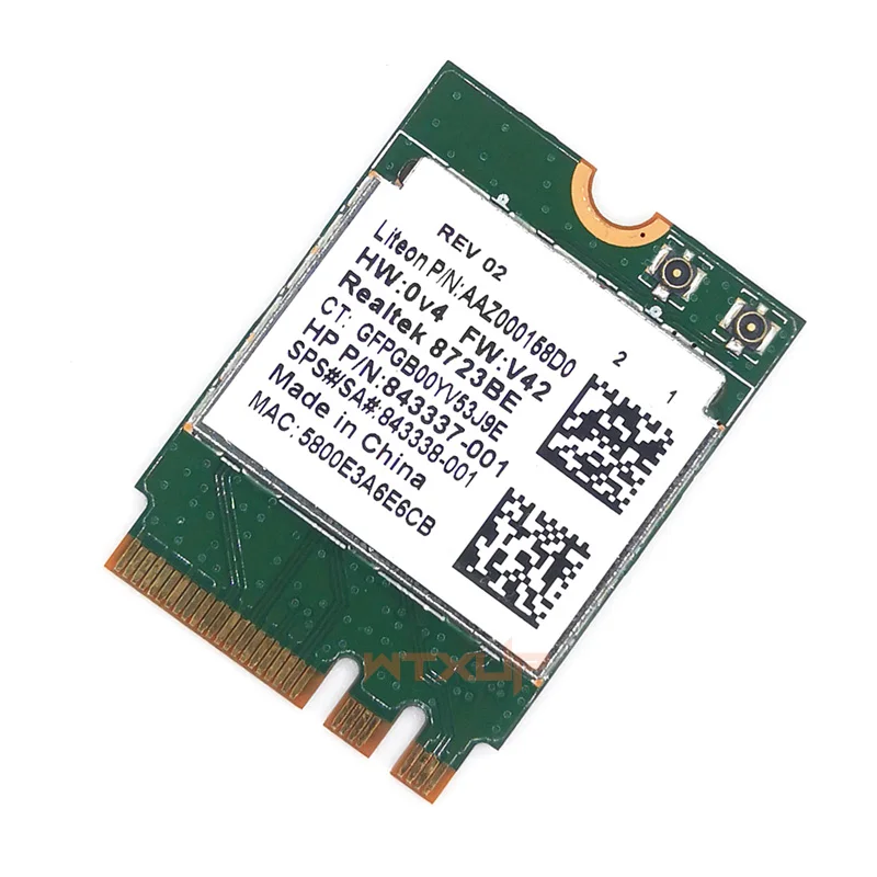 Беспроводной адаптер WTXUP для Realtek RTL8723BE 802.11n Wi Fi карта Bluetooth 4 0 NGFF SPS 843338 001 300