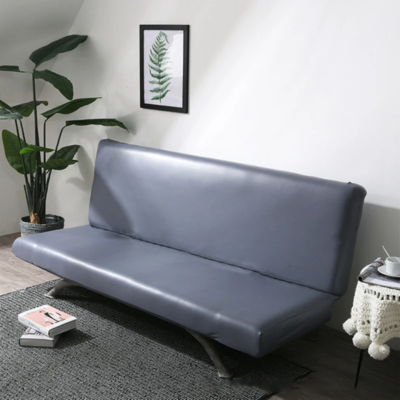 

PU Waterproof Universal Sofa Cover Folding Stretch Big Elasticity Couch Cover Sofa Without Armrest Folding Cover for Sofa Bed