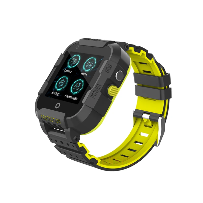 Черный 4G дети gps трекер smart watch IP67 Водонепроницаемая камера gps фунтов WI-FI местоположение SOS детские часы для отслеживания времени подарок DF39 - Цвет: Черный