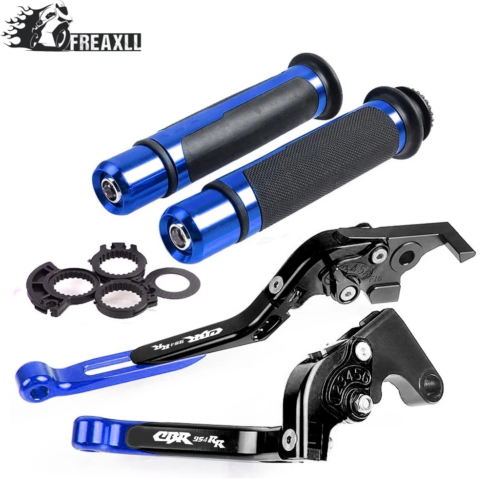 Для Honda CBR954RR 2002-2003 CBR 600 954 RR мотоциклетные регулируемые складные тормозные рычаги сцепления руль ручки CBR954RR - Цвет: GWith LOGO