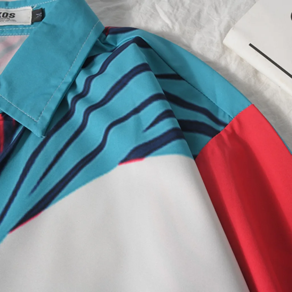 Camisa Masculina, мужские осенние модные рубашки, повседневные пляжные Топы с длинным рукавом, Свободные повседневные забавные блузки, мужская рубашка, новинка