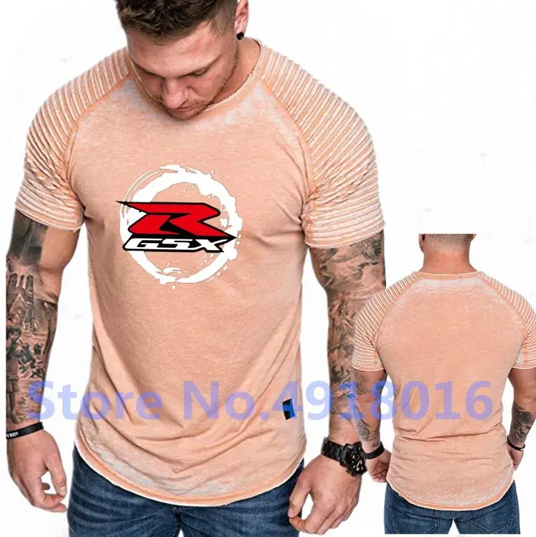 

Summer T Shirt Mens cotton Summer T-shirts Suzuki Gsxr Gsx R print Tee Short Sleeve Tees Boy Tshirt slim Fitness TOPS Spring