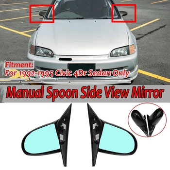 

Car Manual Adjustable Side Door Rearview Mirror for Honda Civic 4-Door 1992-1995