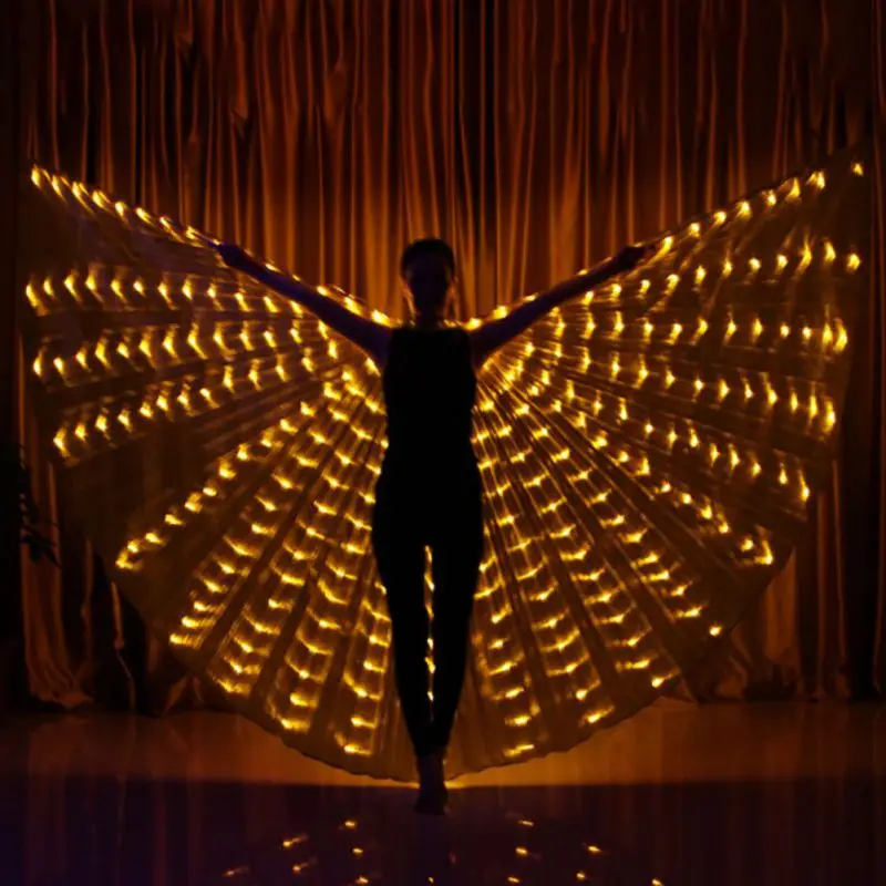 

LED Dance Costumes Stage Costumes Luminous Wings 360 Degree Wings Luminous Dance Props Belly