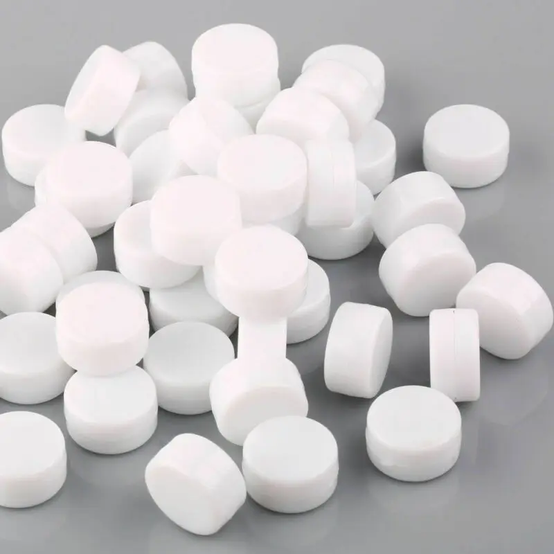 Plastic Rattle Box 50/100 pcs/pack 1 pack White flat built-in plastic rattle box, 22mm ball jingle bell squeeze sound wave device