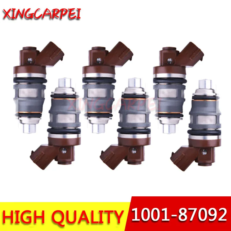 6 шт./лот 1001-87092 Топливная форсунка для Toyota MR2 Celica Supra турбо 3sgte 1 2jzgte 100187092 топливной форсунки