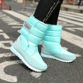 

Fast delivery women boots 2020 platform warm shoes woman waterproof winter boots women colorful velvet snow boot ladies shoe