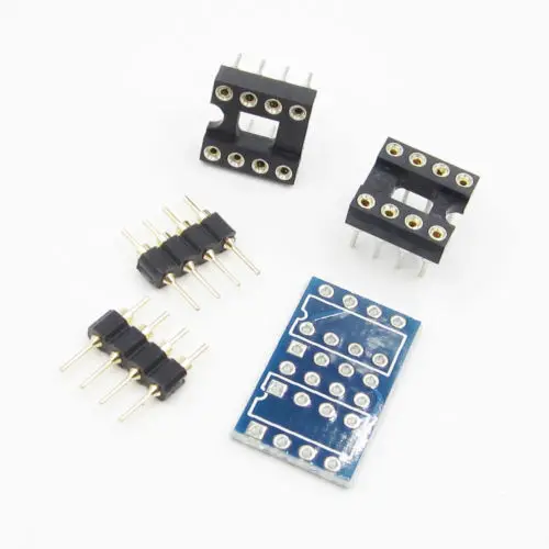2PCS Dual DIP8 to DIP8 Mono Opamp PCB Board for NE5532 OPA2132 OPA627 TL072 P05