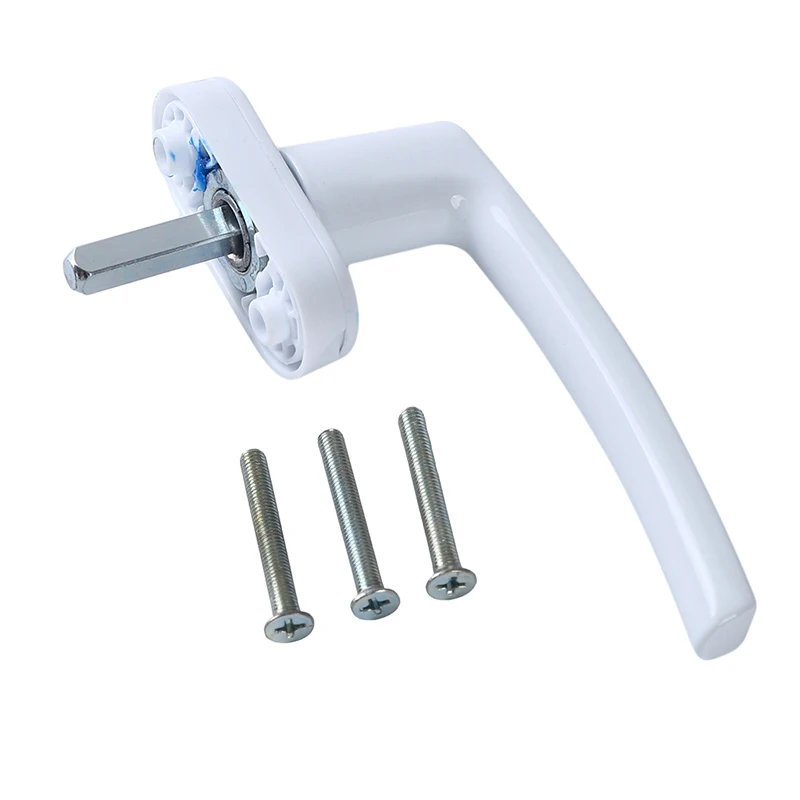 White Aluminum Alloy Window Handle With Locks Universal Door Handle Key Locking For Double Glazing White Door Turning afbeelding