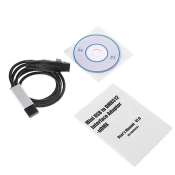 

Satge Lighting Controller Dimmer DMX Interface Adapter to DMX512 Computer PC USB Drop Ship Support