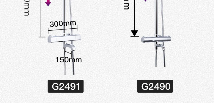GAPPO Душевая система, смеситель для ванной комнаты, смеситель для воды, термостат, кран, водопад, настенное крепление, смеситель для душа, дождевой душевой набор