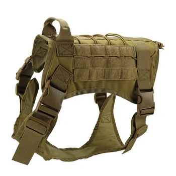 

Military Tactical Service Dog Vest Harness K9 Dog Training Jacket Police Dog Clothes Accessories Training Hunting Dog Molle Vest