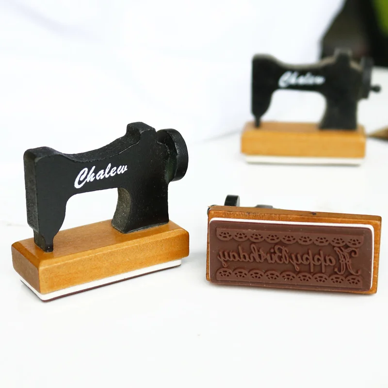 Tampon En Caoutchouc En Bois Joyeux Anniversaire Motif De Dentelle Vintage Machine A Coudre Design Timbre En Bois Fait A La Main Artisanat Pour Scrapbooking 1 Piece Aliexpress
