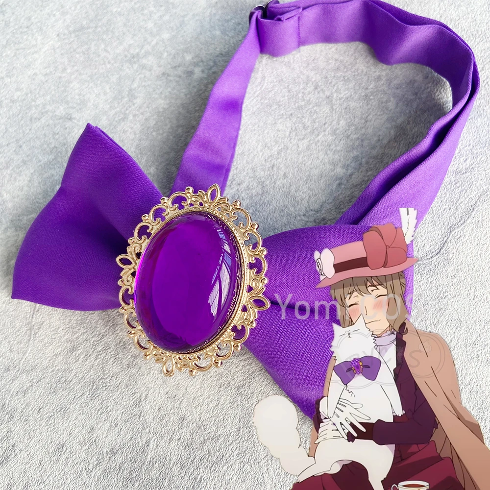 

Anime Vanitas No Karte Cat Murr Cosplay Prop Purple Bow Tie The Case Study of Vanitas Lovely Tie Pet Costume Accessories Cute