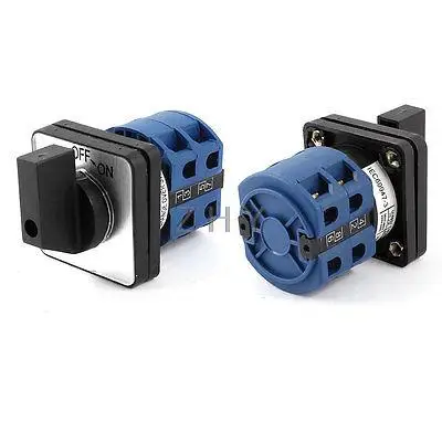 AC 660V 25A 3-х позиционный Мгновенный Ротари универсальный переключатель 2 предмета